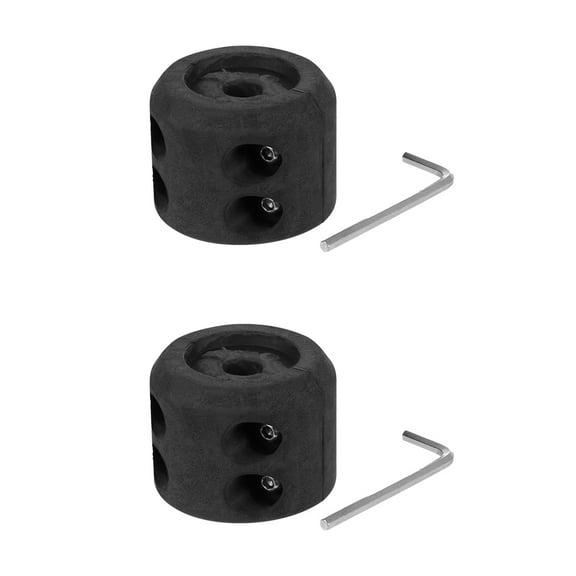 FUTUREORYY 2Pcs Winch Cable Stopper Iron Protects Hawse and Fairleads for ATV Winches 2.52X2.52X1.93in