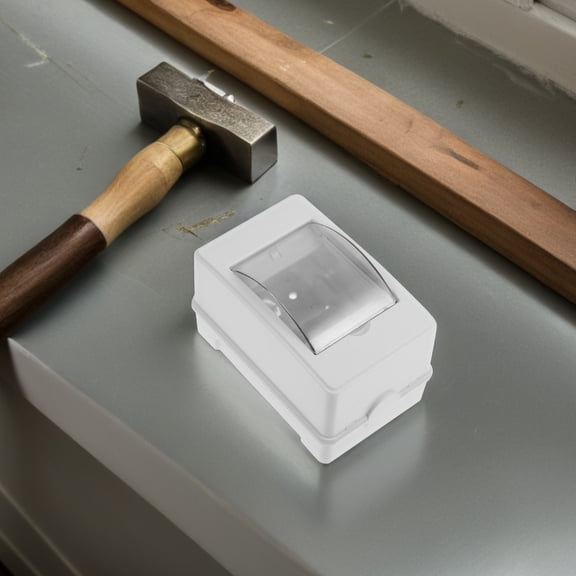 FUTUREORYY 2pcs Distribution Box Exposed Electrical Box Waterproof White ABS Circuit Protection for Residential Users