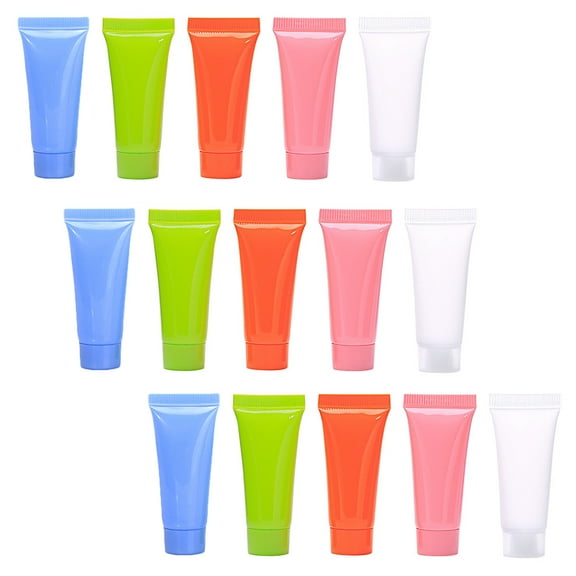 FUTUREORYY 30Pcs Blue Refillable Squeeze Tubes for Travel and Business Trip