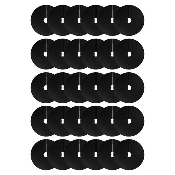 FUTUREORYY 30Pcs Black Nonwoven Garden Mat Root Barrier Fabric for Tree and Plant Protection