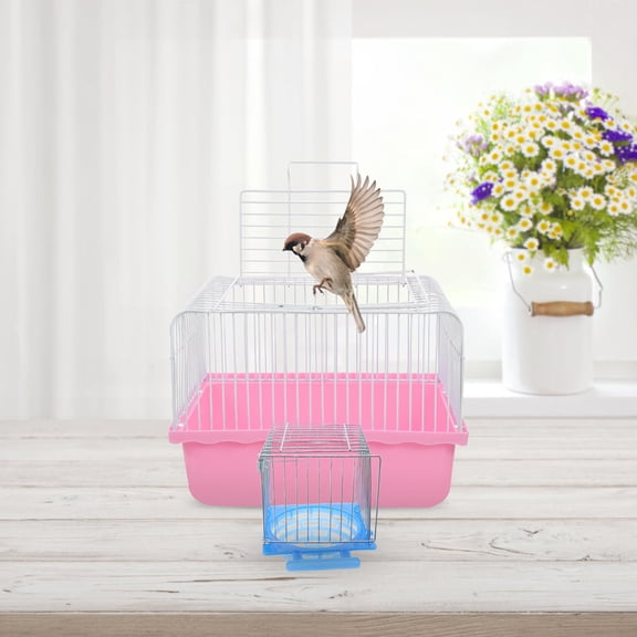 FUTUREORYY 3-Pack Plastic Bird Nesting Boxes for Cockatiels, Parakeets, Finches - , Secure Breeding Houses for Bird Cages