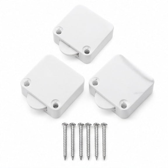 FUTUREORYY Cupboard Door Light Switch, White ABS and Copper, Touch Control for Furniture Lighting