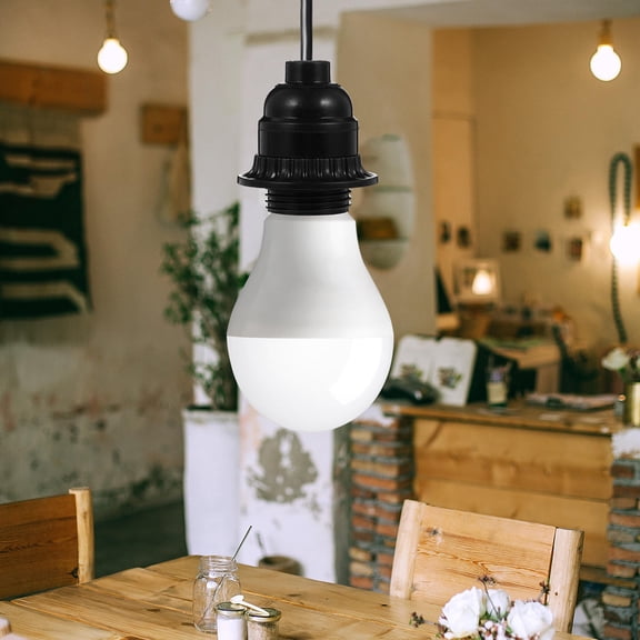 FUTUREORYY E26 Light Socket Black Durable Compact for Home Use Heat-Resistant