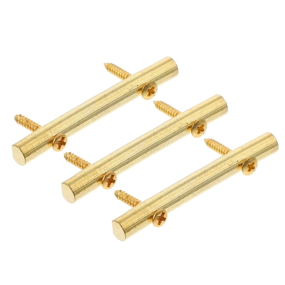 FUTUREORYY 3Sets Zinc Alloy Guitar Press String Buckle Pressure Chord Rod Instrument Accessory Golden