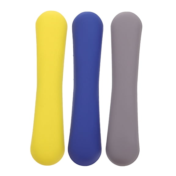 FUTUREORYY 3pcs Cabinet Door Drawer Pull Handle Rubber Yellow for Home Improvement