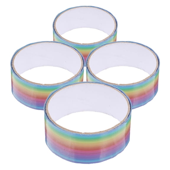 FUTUREORYY 4 Rolls Adhesive Ball Tape for Diy Projects Crafting Versatile Use Multi Colored Polypropylene