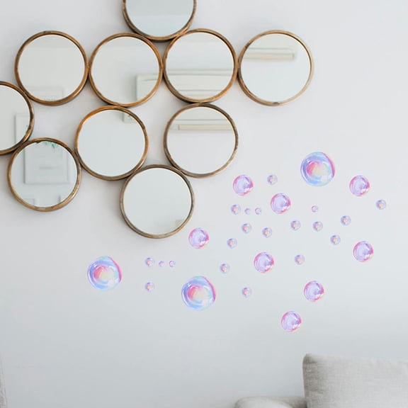 FUTUREORYY Ocean Theme Bubble Stickers PVC Multi Easy to Apply Home Decoration 4Sheets