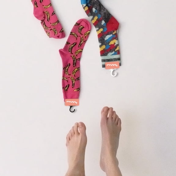 FUTUREORYY 400Pcs Plastic Sock Display Hooks for Retail Shelves Assorted Color Lightweight Practical Hanging Tools