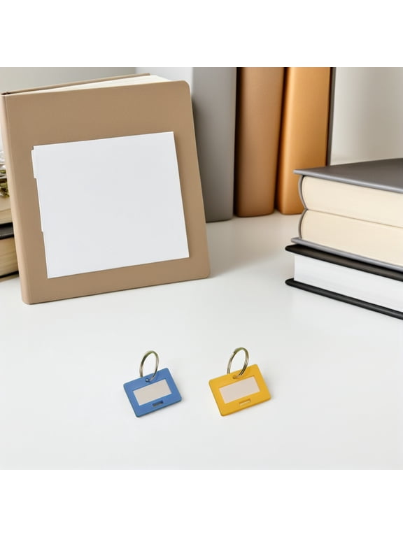 Waterproof Plastic Key Tags with Split Ring for Keys Clear Number Labeling and Versatile Use 40Pcs