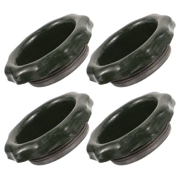 FUTUREORYY 4Pcs Black Can Covers -Resistant for Shelf Size Can Tops