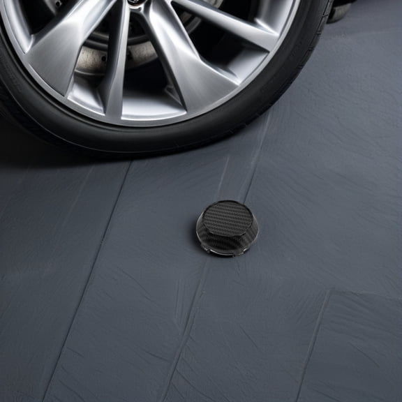 FUTUREORYY 4Pcs Black Carbon Fiber Center Cap for Wheel with Convex Design and Durable Protective Finish