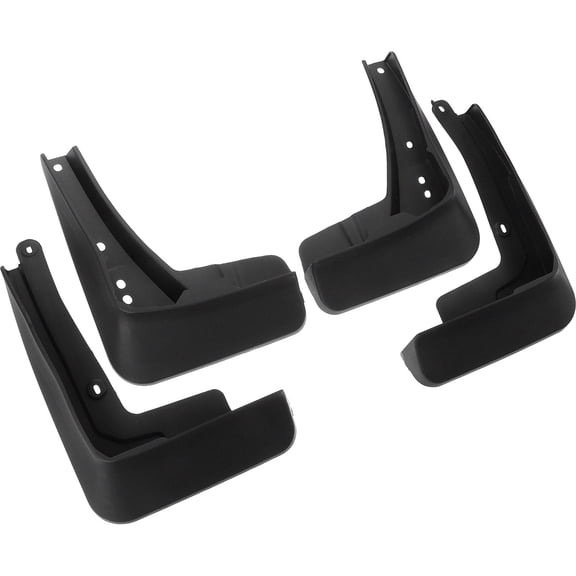 FUTUREORYY 4Pcs Black Plastic Car Mud Flaps for Automobile Protection Against Debris 12.0x8.3x2.4in