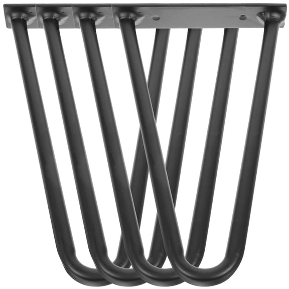 FUTUREORYY 4Pcs Durable Black Metal Hairpin Legs for Furniture Easy Install Desk and End Table Legs