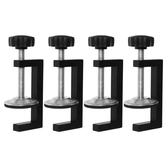 FUTUREORYY 4Pcs G Clamp 3.15X1.5X0.39in for Sectional Clip Furniture Assembly Indoor Use Outdoor Projects