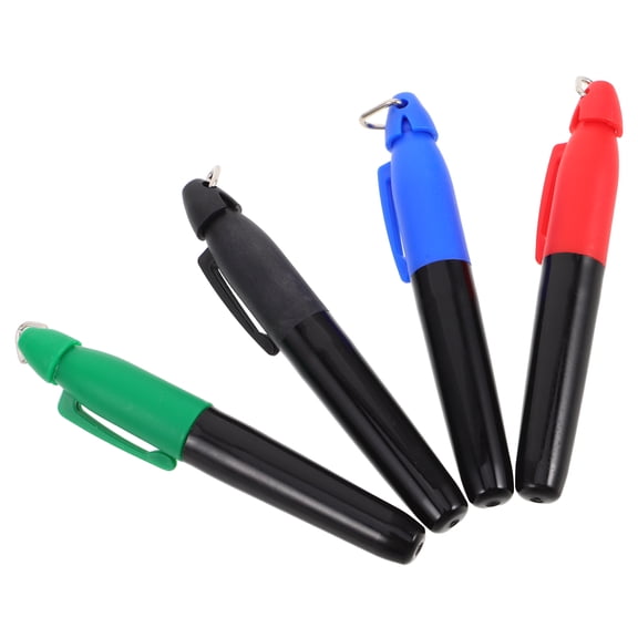 FUTUREORYY 4Pcs Golf Ball Line Marker Pens with Triangle Hook Design for Putting Green Alignment in Assorted Colors