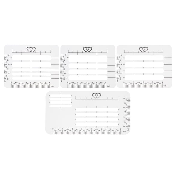 FUTUREORYY DIY Stencil PP Transparent for Envelopes and Greeting Card Making 4Pcs