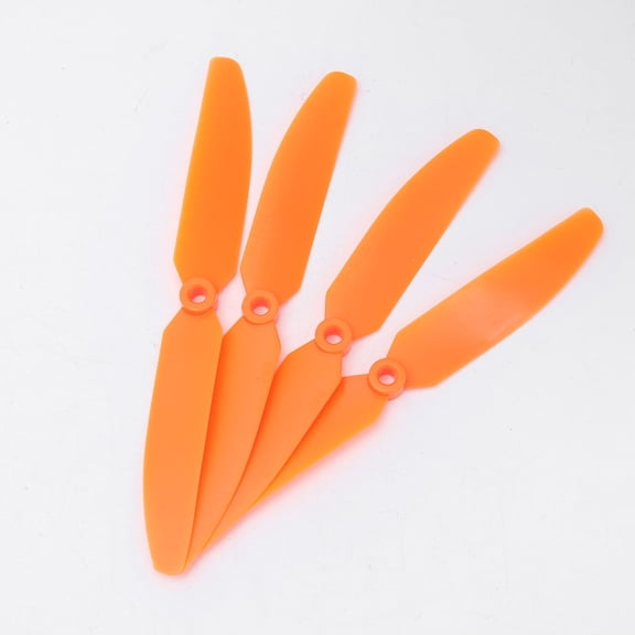 FUTUREORYY 4Pcs Orange Direct Drive Rc Airplane Propeller Ep5030 Durable Hard Plastic Accessories