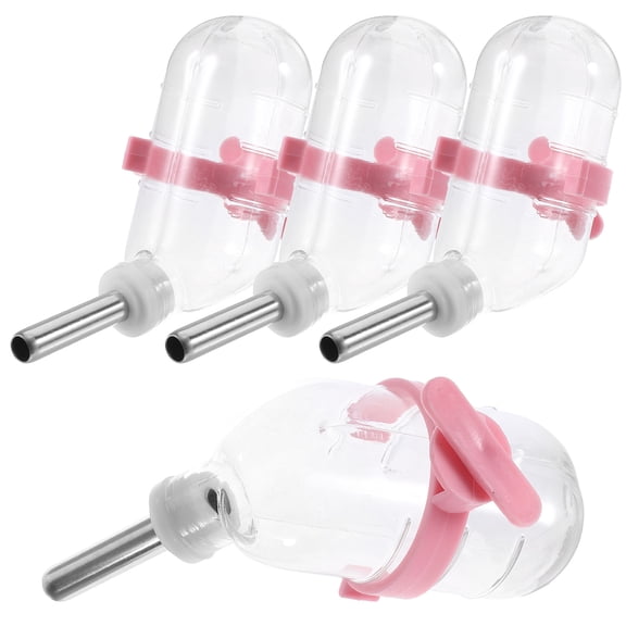 FUTUREORYY Pet Automatic Waterer Pink Stainless Steel Hanging Feeder for Easy Drink