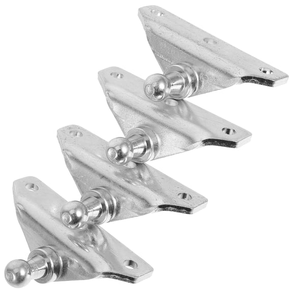 FUTUREORYY 4-Pack Heavy Duty Plated Gas Spring Strut Brackets for Vehicle Hood, Trunk, Cabinet Lift Support Mounts