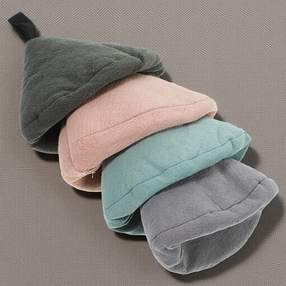 FUTUREORYY 4Pcs Pot Cover Caps Triangle Shape Cotton For Heat Protection During Cooking