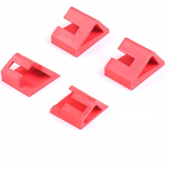 FUTUREORYY 4Pcs Red Plastic Trunk Handle Repair Snap for Car Maintenance and Tailgate Trim Clips Replacement