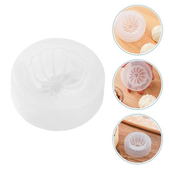 FUTUREORYY 4Pcs White Burger Bun Mold with Rolled Edge Design for Professional Home Baking