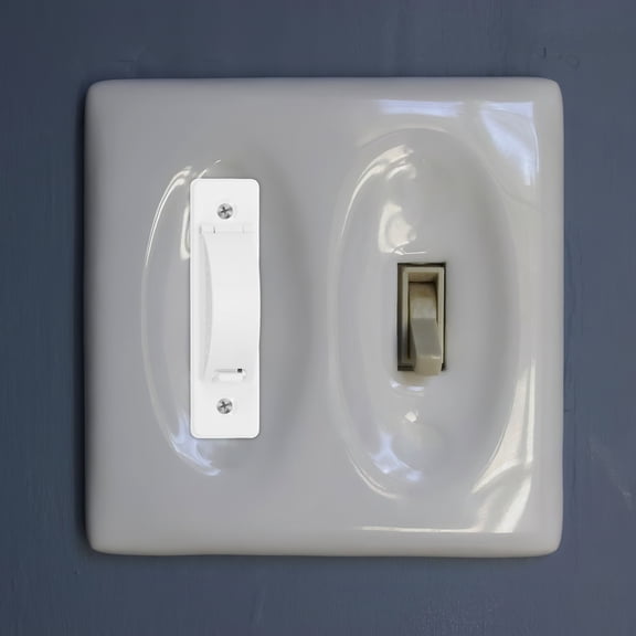 FUTUREORYY Light Switch Protection Covers, White Plastic, Childproof, for Bird Feeder, 4Pcs