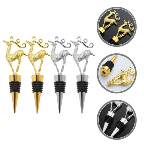 FUTUREORYY Bottle Sealer Metal 4Pcs 4.72X1.38In