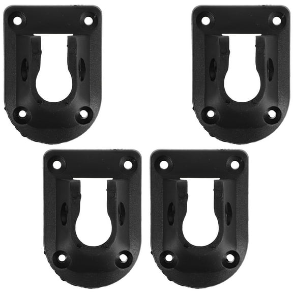 FUTUREORYY 4Set Black Folding Table Leg Brackets Hardware for Reliable Support and Simple Installation