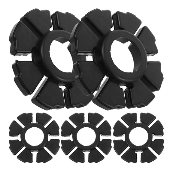 FUTUREORYY 5Pcs Black Motorcycle Shock Absorber Rubber Cushion Buffer Block for Rear Wheel Hub Suspension Protection