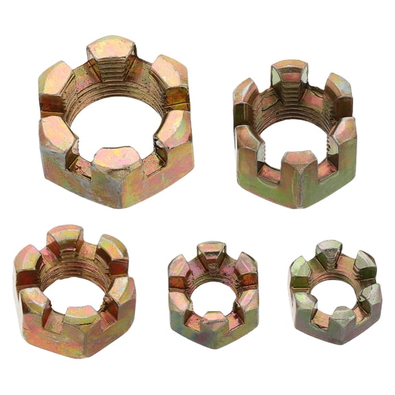 FUTUREORYY 5Pcs Front Fork Shoulder Nut Covers and Axle Guard Kit for Motorcycle and Go Kart Suspension
