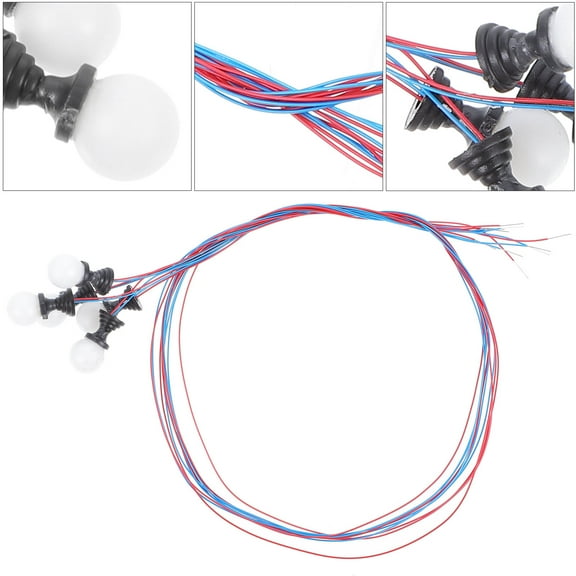 FUTUREORYY 5Pcs Miniature Led Lights for Models in Warm White and Metal Material