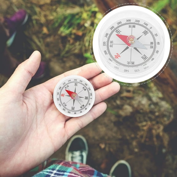FUTUREORYY 5Pcs Plastic Compass for Science Class and Outdoor Activities 2in