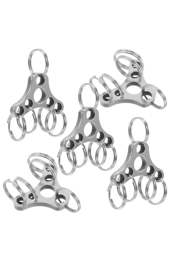 5Pcs Small Carabiner Clips Keychain Pocket Clip for Outdoor Activities 1X0.8X0.08in