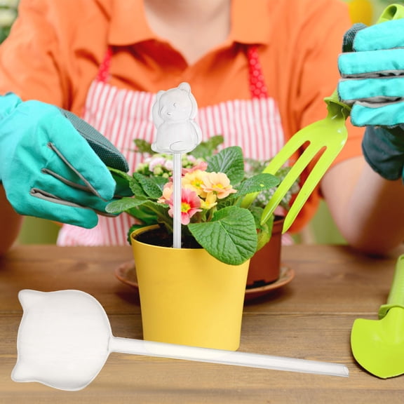 FUTUREORYY 5Pcs Water Globes for Plants in Cat Shape Transparent Glass 9.8x2.7in