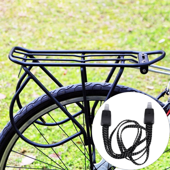 FUTUREORYY 5Pcs Wide Elastic Bike Strapping Rope with Hooks for Protected Luggage and Frame Scratch Prevention
