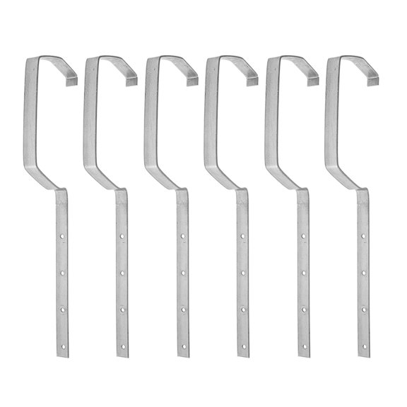 FUTUREORYY 6 Pcs Iron Gutter Roof Brackets Heavy Duty Support Racks For Rainwater Management