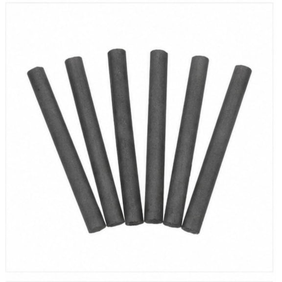 FUTUREORYY 6Pcs Graphite Stick for Metallurgy and Craft Production Durable Dark Grey Carbon Rod