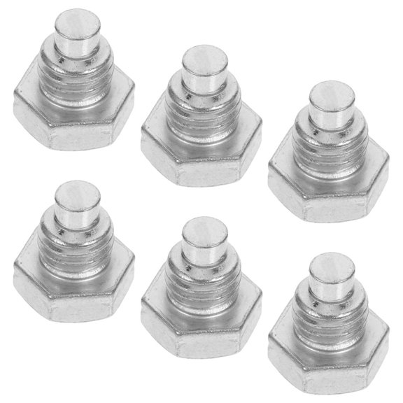 FUTUREORYY 6Pcs Jack Repair Parts Plated Silver Iron Screws for Floor Jack Handle Fast Replacement