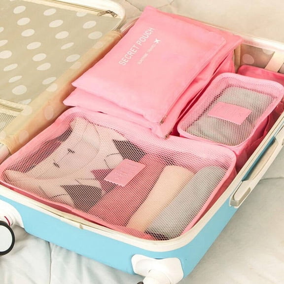 FUTUREORYY 6-Pack Packing Cubes for Travel Luggage Organizer, Clothes Storage Bags,