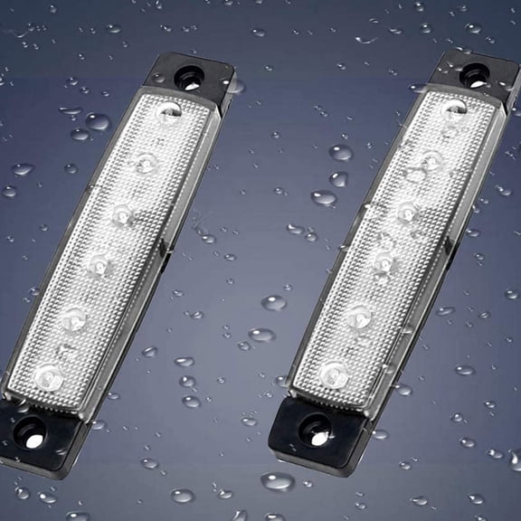 FUTUREORYY 6Pcs Waterproof Side Marker Light for Boats and Yachts with 12V Voltage
