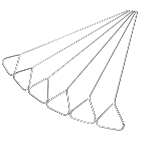 FUTUREORYY 6-Pack Stainless Steel Triangle Cell Culture Spreaders Lab Tools for Accurate Sample Coating and Laboratory Use