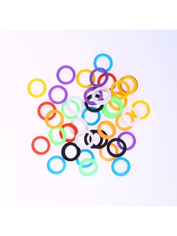 72Pcs Flexible Silicone Key Covers Assorted Colors to Separate and Identify Keys Easily