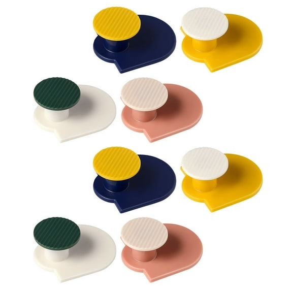 FUTUREORYY 8Pcs Small Hooks Assorted Color for Storage Rack in Living Room