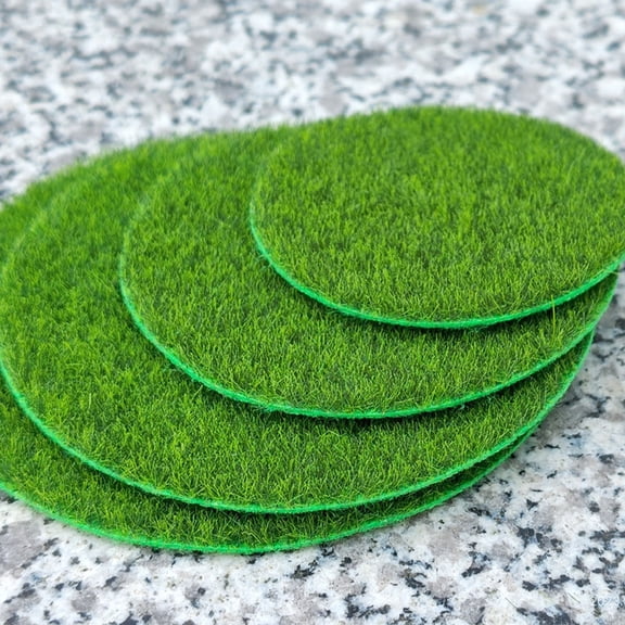 FUTUREORYY 9Pcs Artificial Moss Turf Green Decorative Fake Grass for Home Landscape and Bonsai Decoration