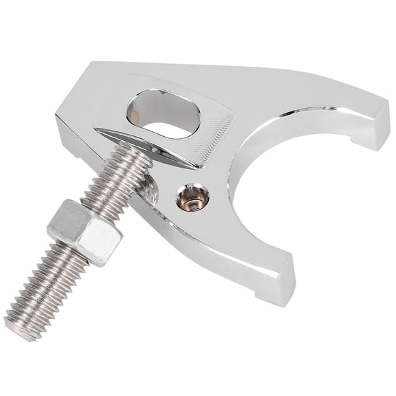 FUTUREORYY Aluminum Car Distributor Clamp Silver Universal Hold Down Bracket with Compact Design