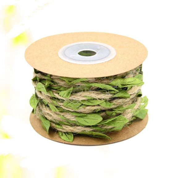 FUTUREORYY Ribbon for Gar Making Braided Ribbon Green Hemp 1 Roll for DIY Craft