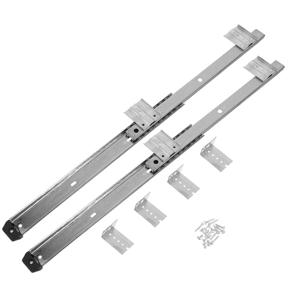 FUTUREORYY Back to School 1 Pair Computer Desk Drawer Slides Cold Rolled Steel Slide Rail for Office Desk