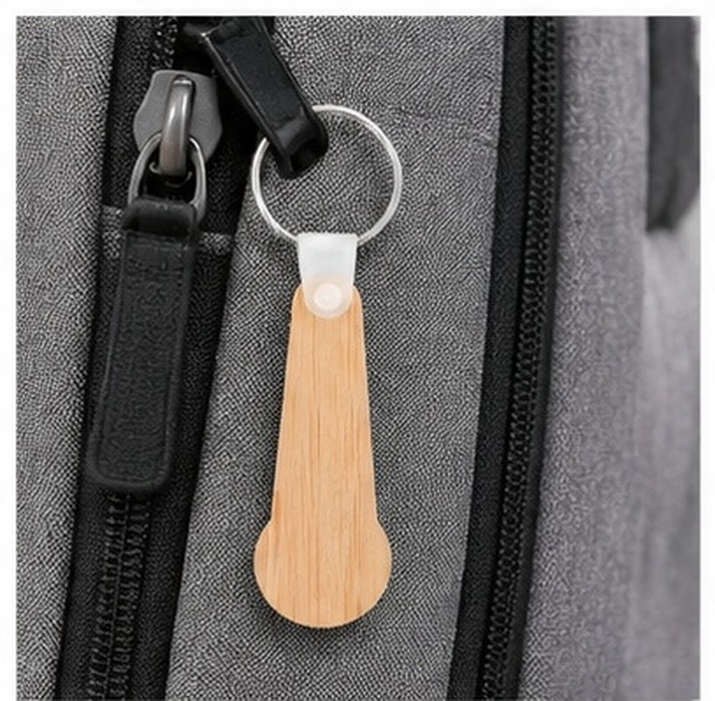 FUTUREORYY Bamboo Trolley Tokens Light Brown Metal Easy Carry for Daily ...