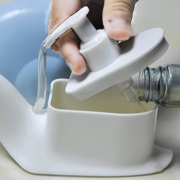 FUTUREORYY Bathroom Liquid Dispenser Made of PS Snail Lotion Bottle 1Pack